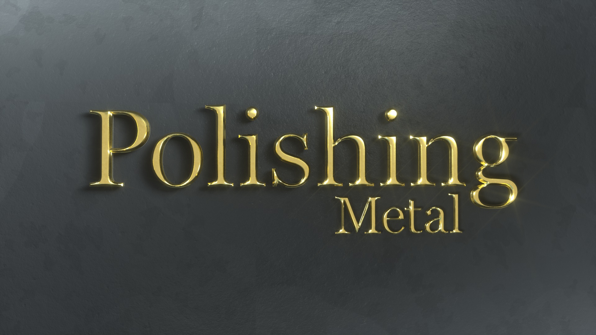 Polishing Metal Logo
